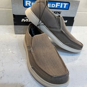 Skechers Relaxed Fit® Slip-On Shoes Men’s | Taupe / Beige |12M